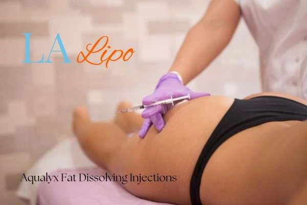 Woman having fat dissolving injections Southall on thighs
