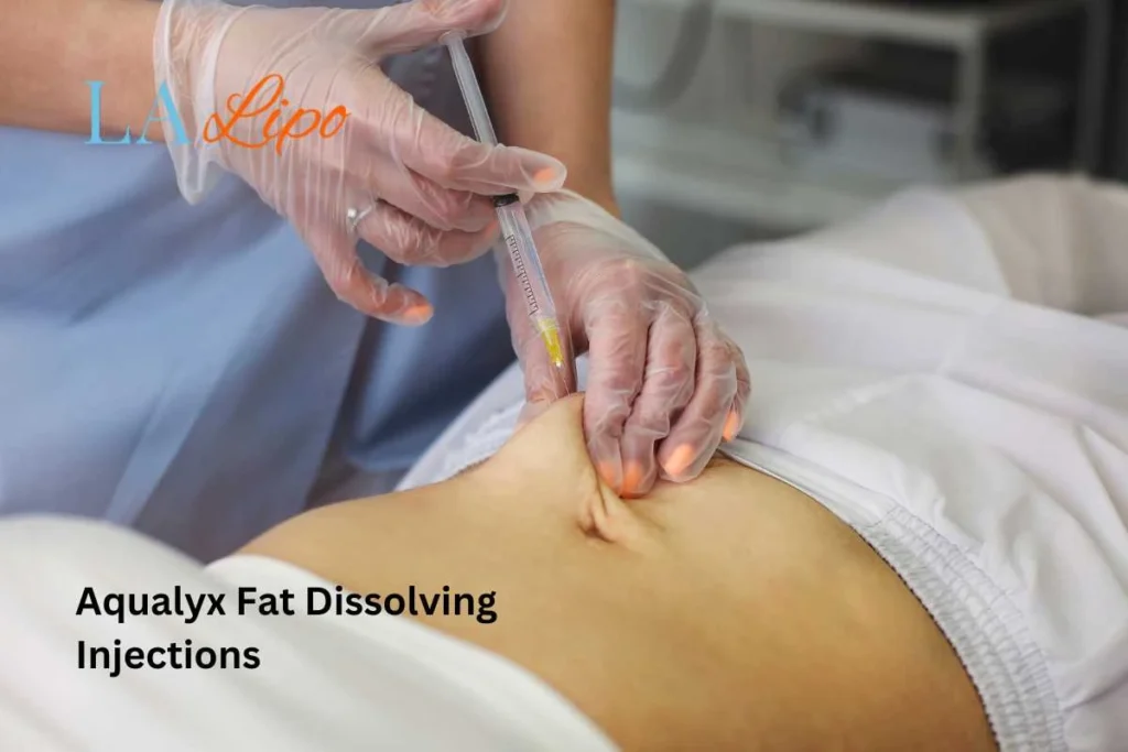 woman having fat dissolving injections Southall in the stomach
