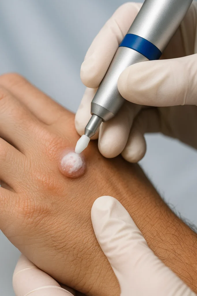 example of wart removal Southall using cryopen