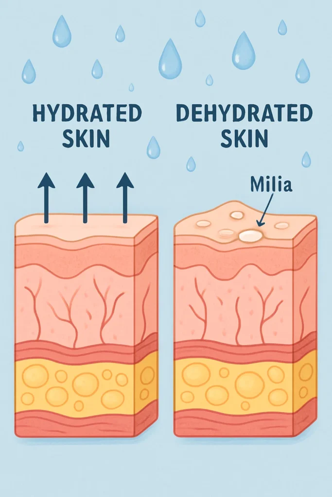 The importance of hydration and milia production Southall