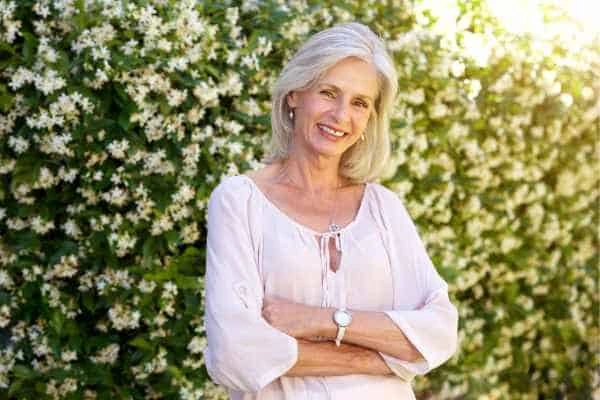 Older woman happy with urinary incontinence treatment Southall