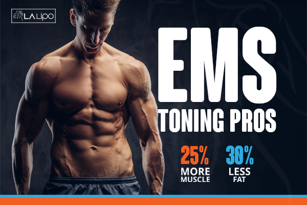 Image of man with sculpted stomach showing the fat loss and muscle gain of LA-EMS Body Sculpting Treatment Southall