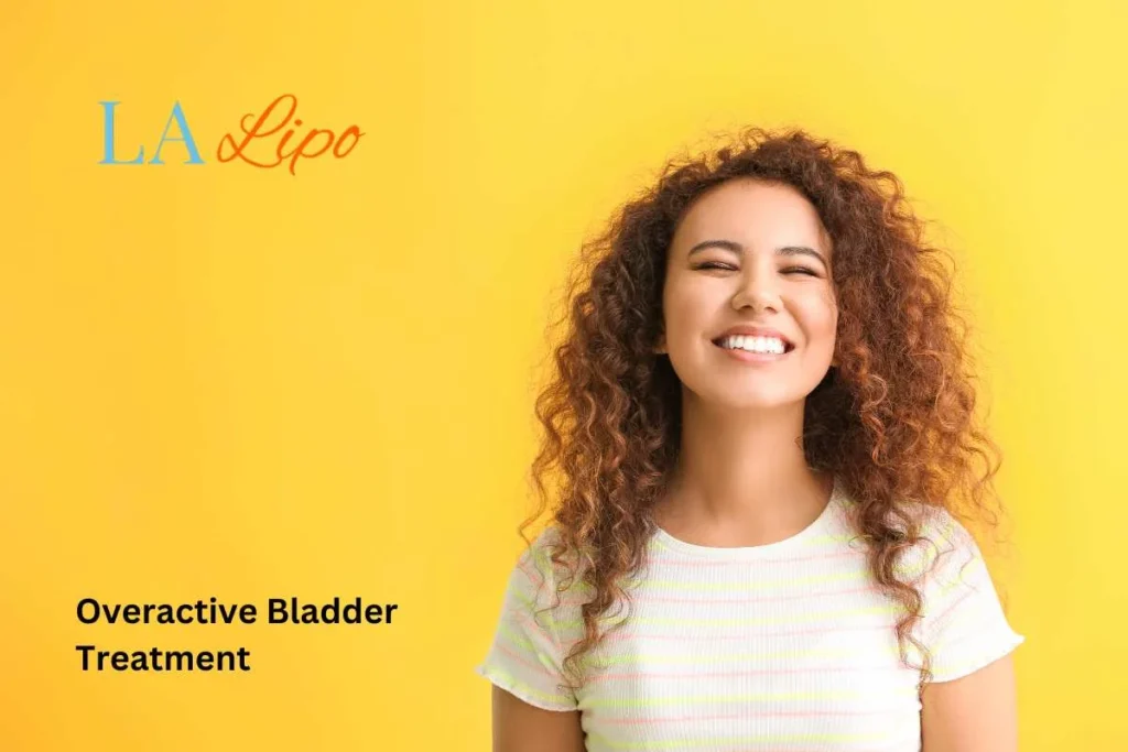 woman smiling about overactive bladder treatment Southall solutions